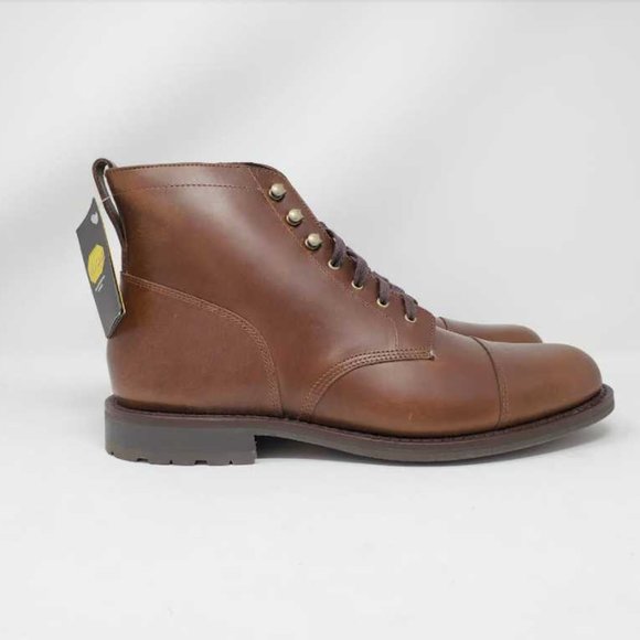 New men's 12 J Crew Kenton leather cap toe boots - Picture 2 of 15